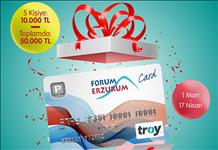 Forum Erzurum’da toplamda 50.000 değerinde ödül kazanma şansı